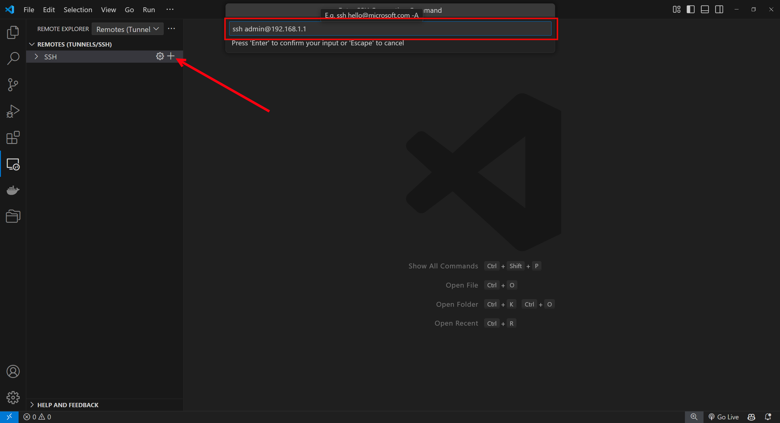 Remote explorer add